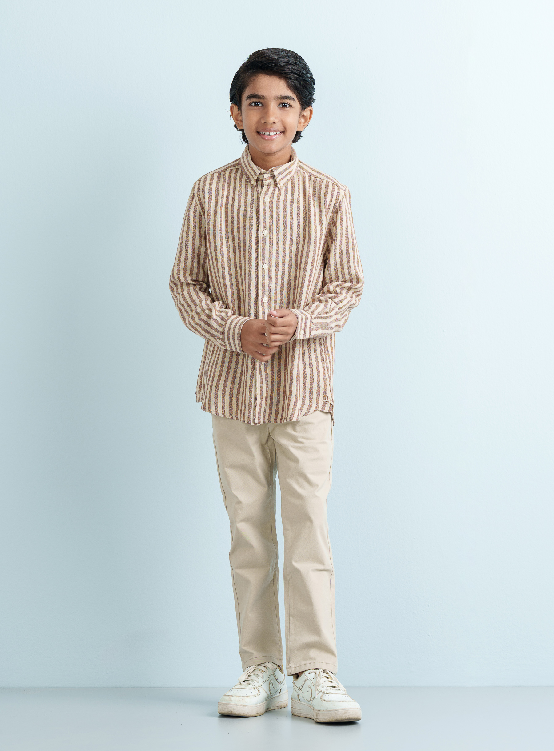 Rustic Earth Vertical Stripe Shirt